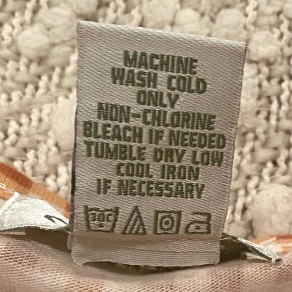 Orvis Orange/White Classic Checkered Long Sleeve Shirt Size XL - Picture 4 of 4